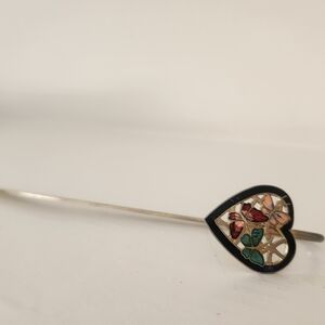 Heart-Shaped Multicolor Bookmark